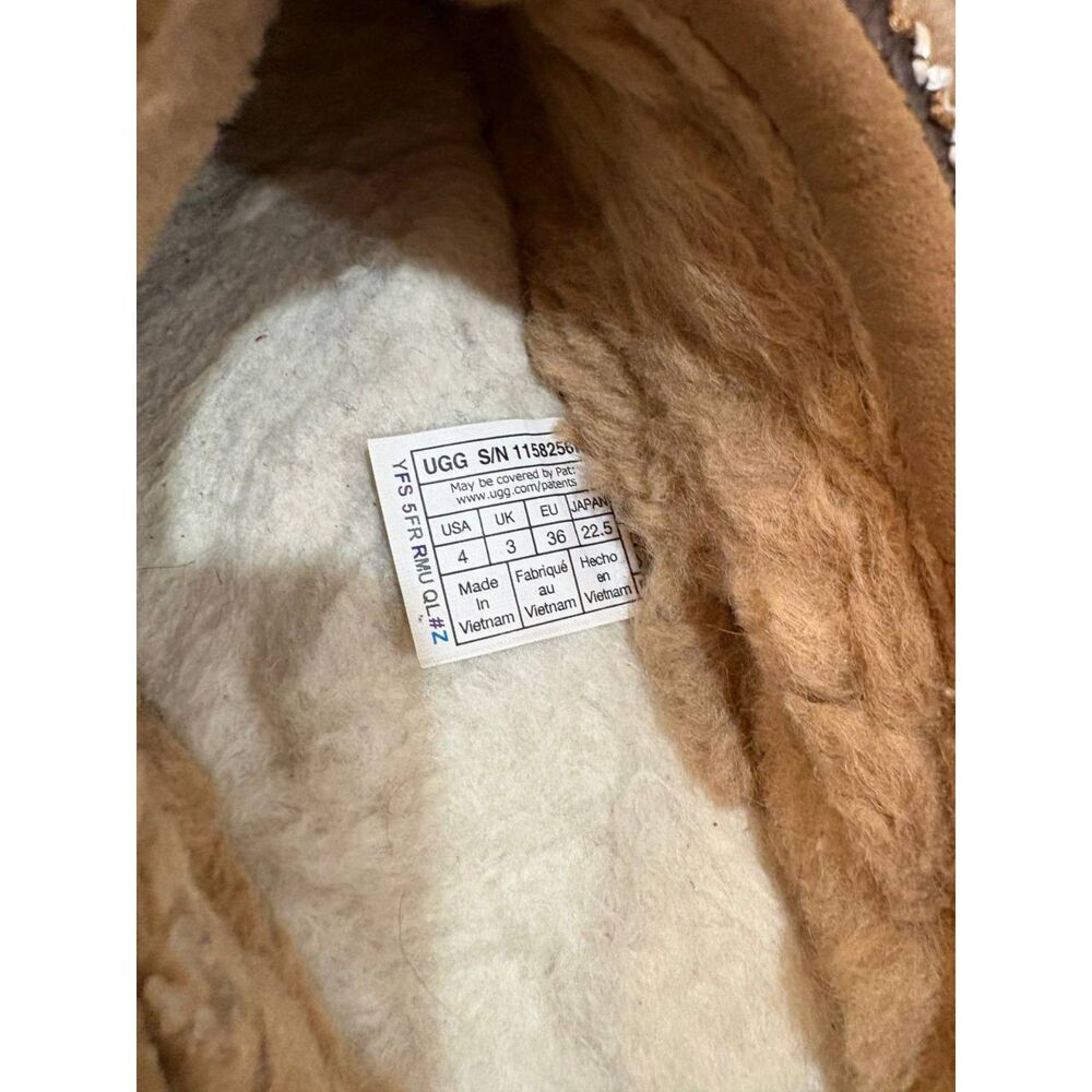 UGG Australia Toddler Tasman Maxi Curly (Chestnut) Shoes Slippers - Picture 3 of 5